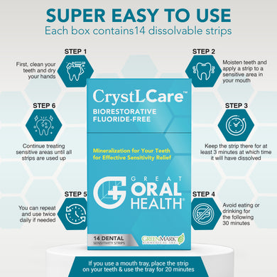 CrystLCare™ Biorestorative Dental Strips from Great Oral Health