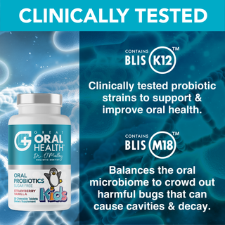 Dental ORAL PROBIOTICS Formulation for Kids, With BLIS K12 & M18