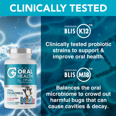 Dental ORAL PROBIOTICS Formulation for Kids, With BLIS K12 & M18