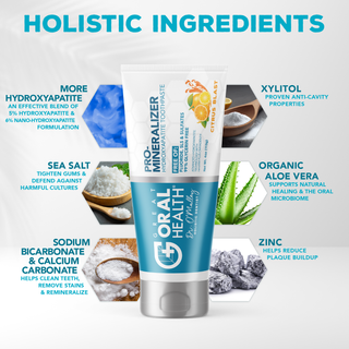 Dentist Formulated Fluoride Free Remineralizing Toothpaste with Nano Hydroxyapatite for Enamel Repair and Sensitive Teeth Citrus Blast Flavor