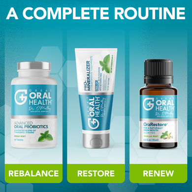 The Top Trio for Oral Hygiene & Healthy Gums: Oral Probiotics, Remineralizing Toothpaste and Essential Oil Blend