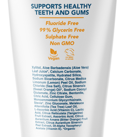 Dentist Formulated Fluoride Free Remineralizing Toothpaste with Nano Hydroxyapatite for Enamel Repair and Sensitive Teeth Citrus Blast Flavor
