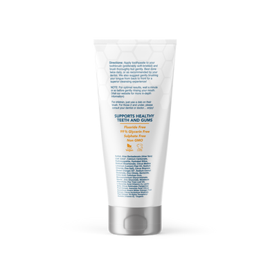 Dentist Formulated Fluoride Free Remineralizing Toothpaste with Nano Hydroxyapatite for Enamel Repair and Sensitive Teeth Citrus Blast Flavor