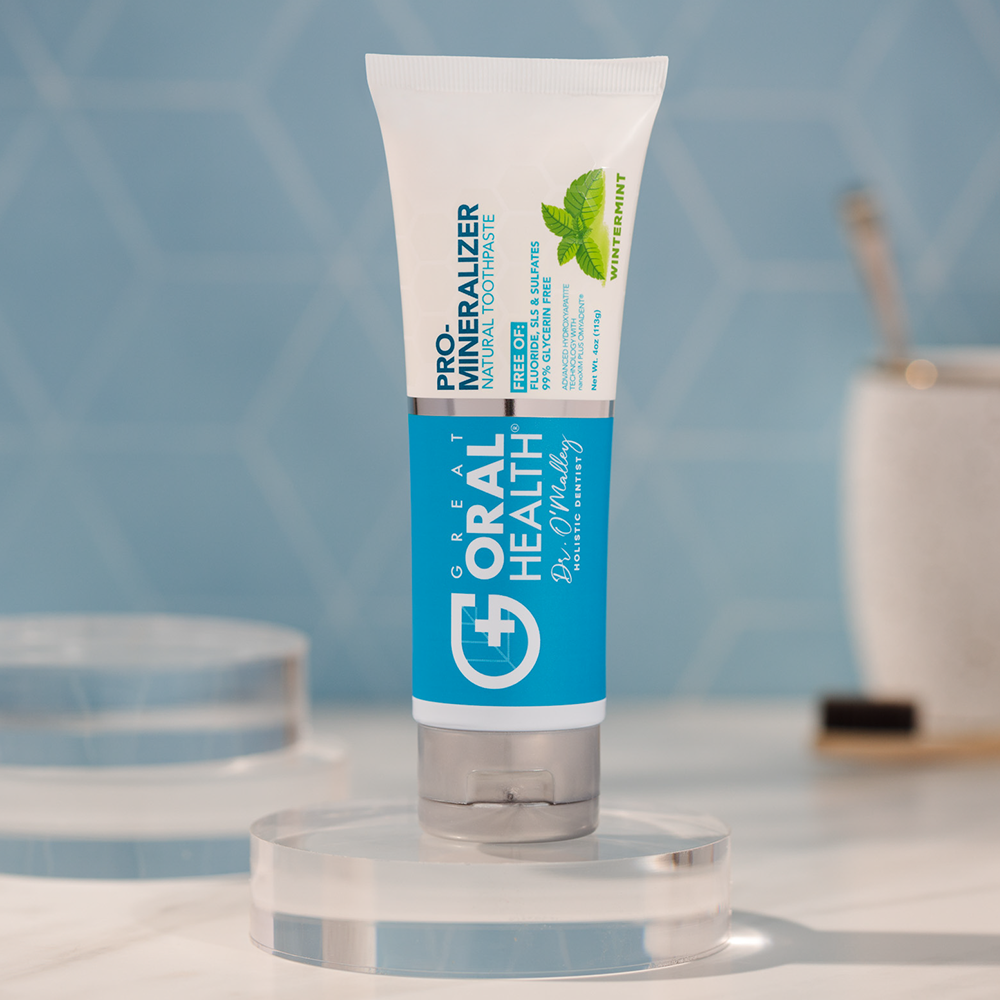 Dentist Formulated Fluoride Free Remineralizing Toothpaste with Nano Hydroxyapatite for Enamel Repair and Sensitive Teeth Wintermint Flavor